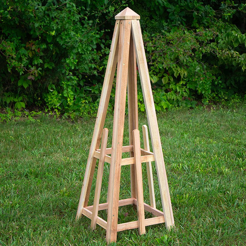 Premium Cedar Pyramid Garden Trellis 46